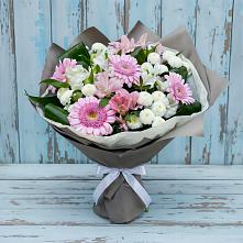 Букет цветов из:  Герберы, Альстромерии и Хризантемы в Ерик