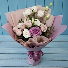 Букет цветов из:  Розы и Лизиантусы #REPLACE_PRED# Ерик