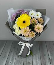 Букет цветов из:  Розы, Герберы и Хризантемы #REPLACE_PRED# Ерик