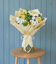 Букет цветов из:  Хризантемы и Розы в Ерик