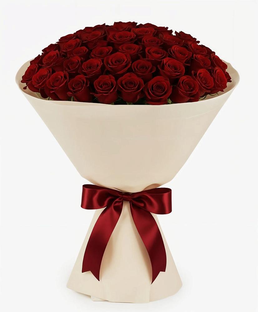 Букет 101 Бордовая роза Блэк Бакарра в Ерик