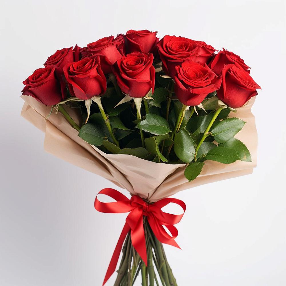 Букет 11 Красных роз Эдлесс Лав в Ерик